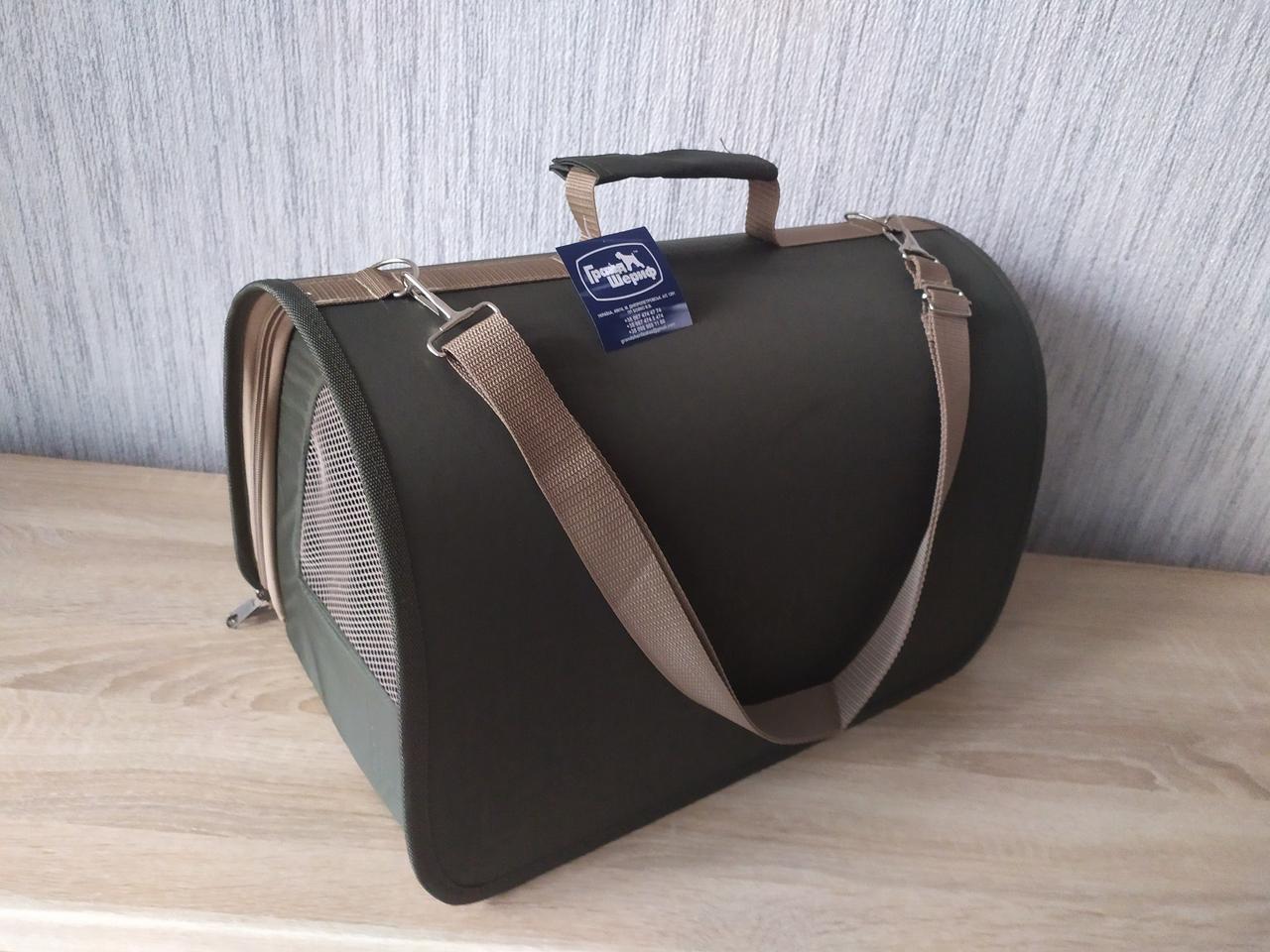 Сумка-переноска тунель р. 3 40,5х26х30,5 см Хакі - фото 4 Сумка-переноска тунель р. 3 40,5х26х30,5 см Хакі - фото 4