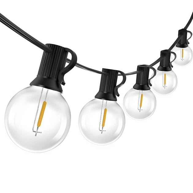 Гирлянда уличная LED G40 15 м 50 ламп/теплый белый/соединяемая (2992062835) Гирлянда уличная LED G40 15 м 50 ламп/теплый белый/соединяемая (2992062835)