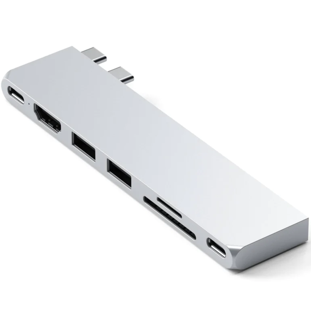 Хаб-адаптер Satechi Aluminum USB-C Pro Slim Silver (ST-HUCPHSS)