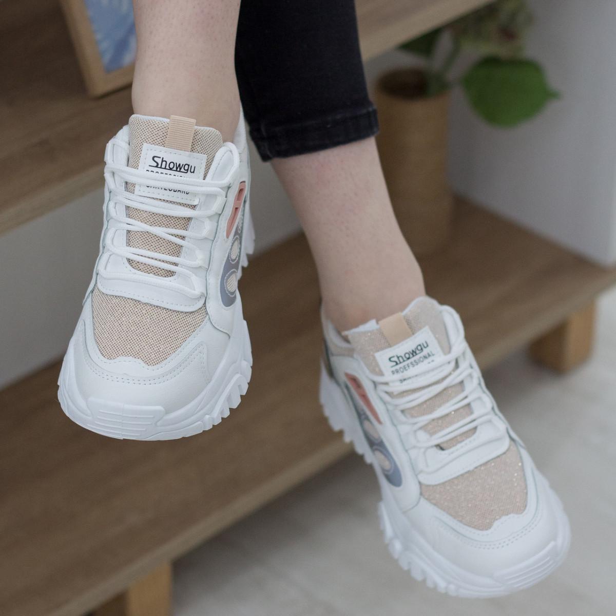 Кроссовки женские Fashion р. 37 23,5 см Белый (2817)