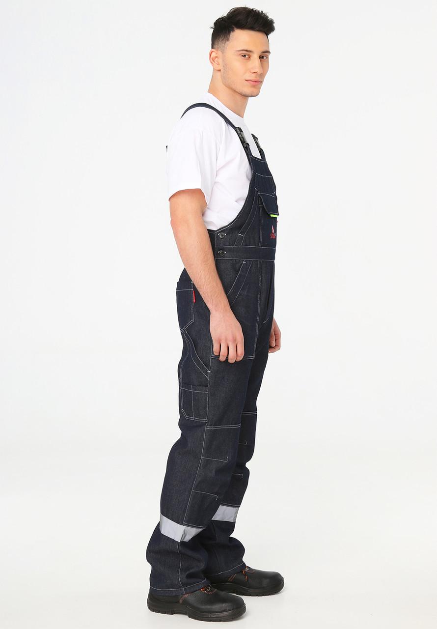 Напівкомбінезон робочий Вектор 1110008 р. 44-46 168-179 см Джинсовий (2273601268) - фото 4