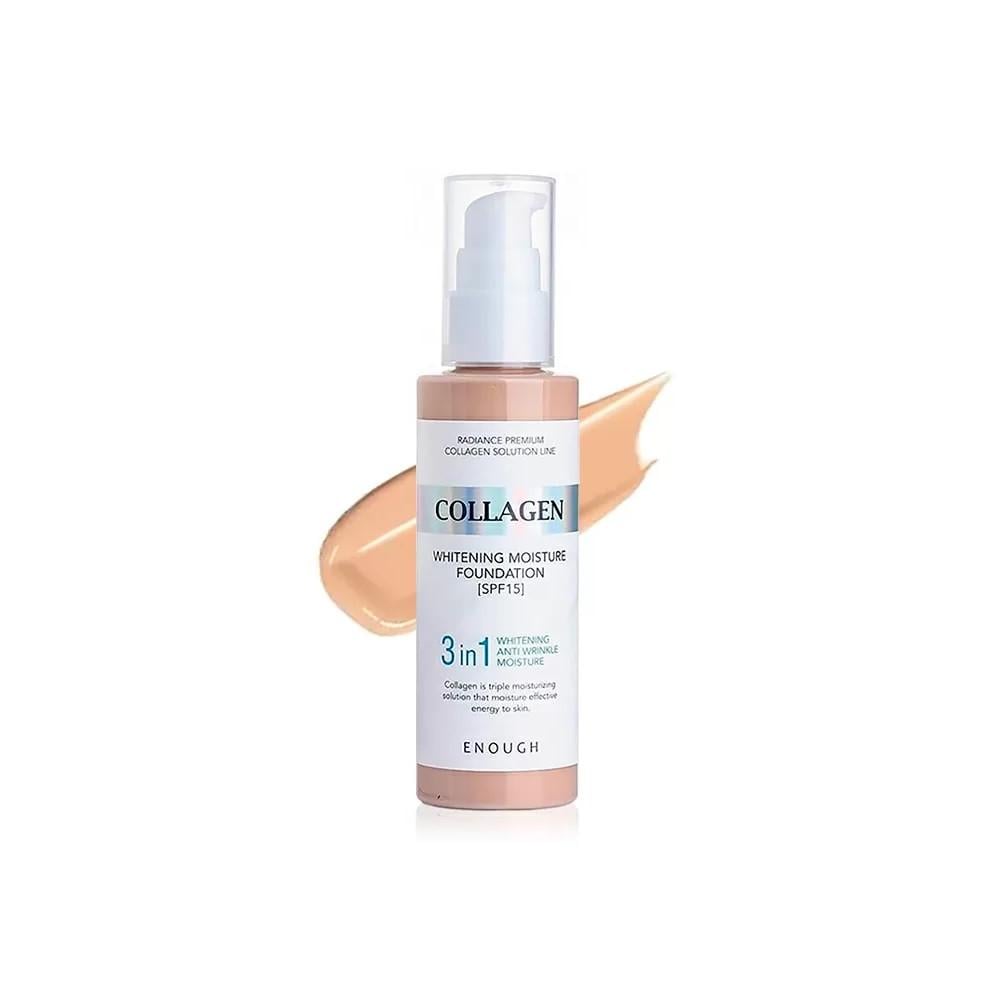Тональное основание с коллагеном Enough Collagen Whitening Moisture Foundation 3 in 1 №23 100 мл (3099577126)