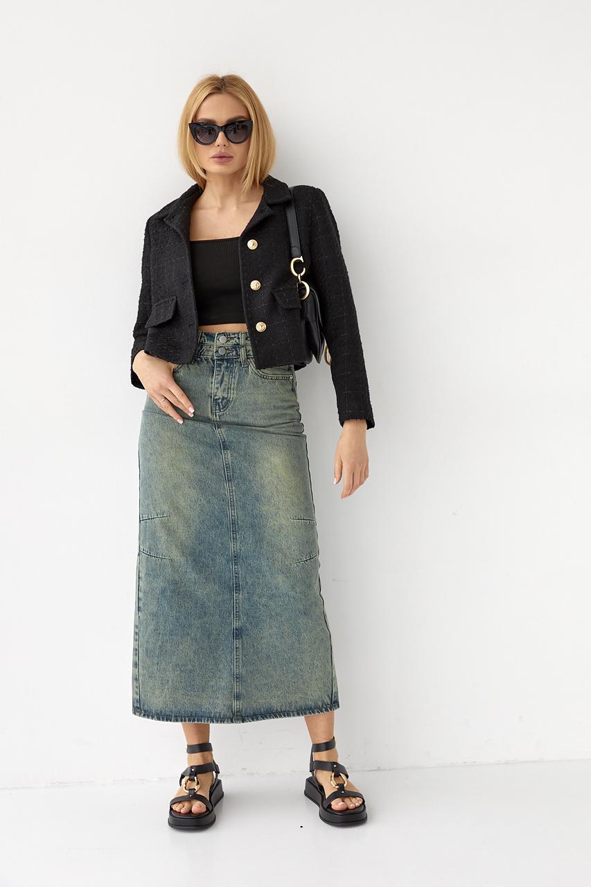 Жакет с пуговицами M Черный (10696248) - фото 3 Жакет с пуговицами M Черный (10696248) - фото 3