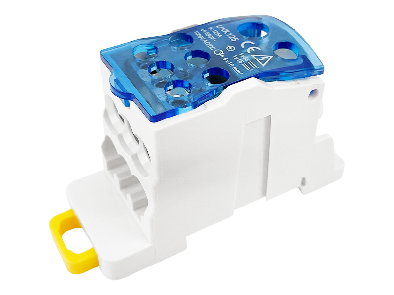 Блок распределительный на DIN-рейку Lemanso UKK125 125A Синий (LMA2667) Блок распределительный на DIN-рейку Lemanso UKK125 125A Синий (LMA2667)