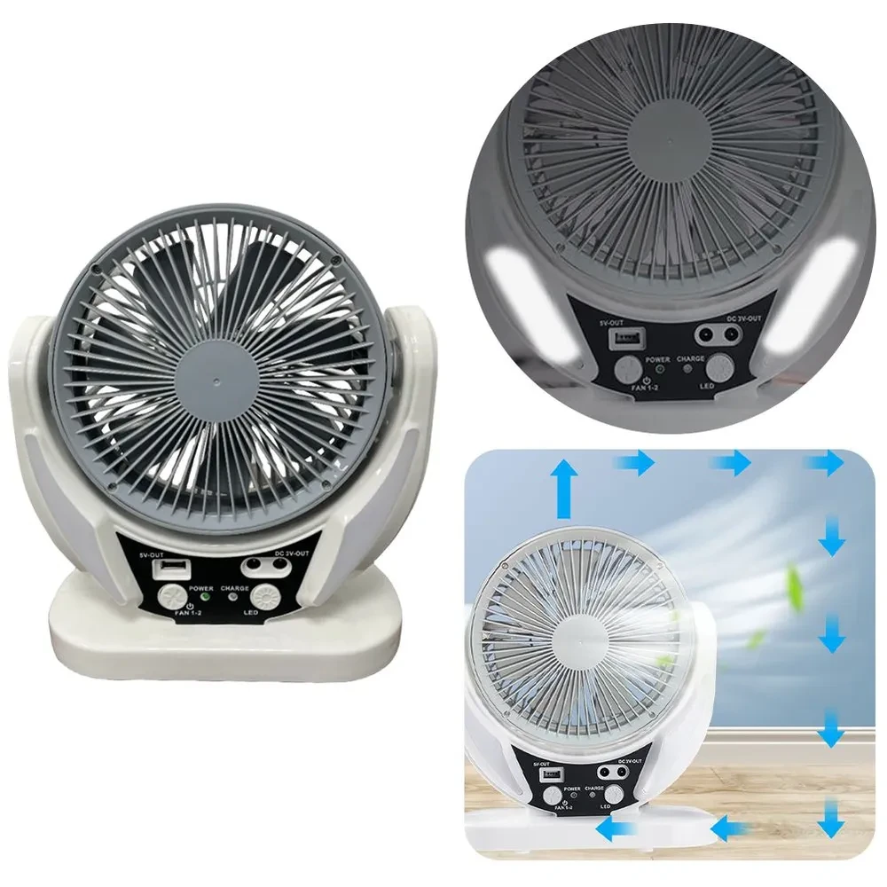 Вентилятор настільний FAN 606 4в1 із сонячною панеллю - фото 3 Вентилятор настільний FAN 606 4в1 із сонячною панеллю - фото 3