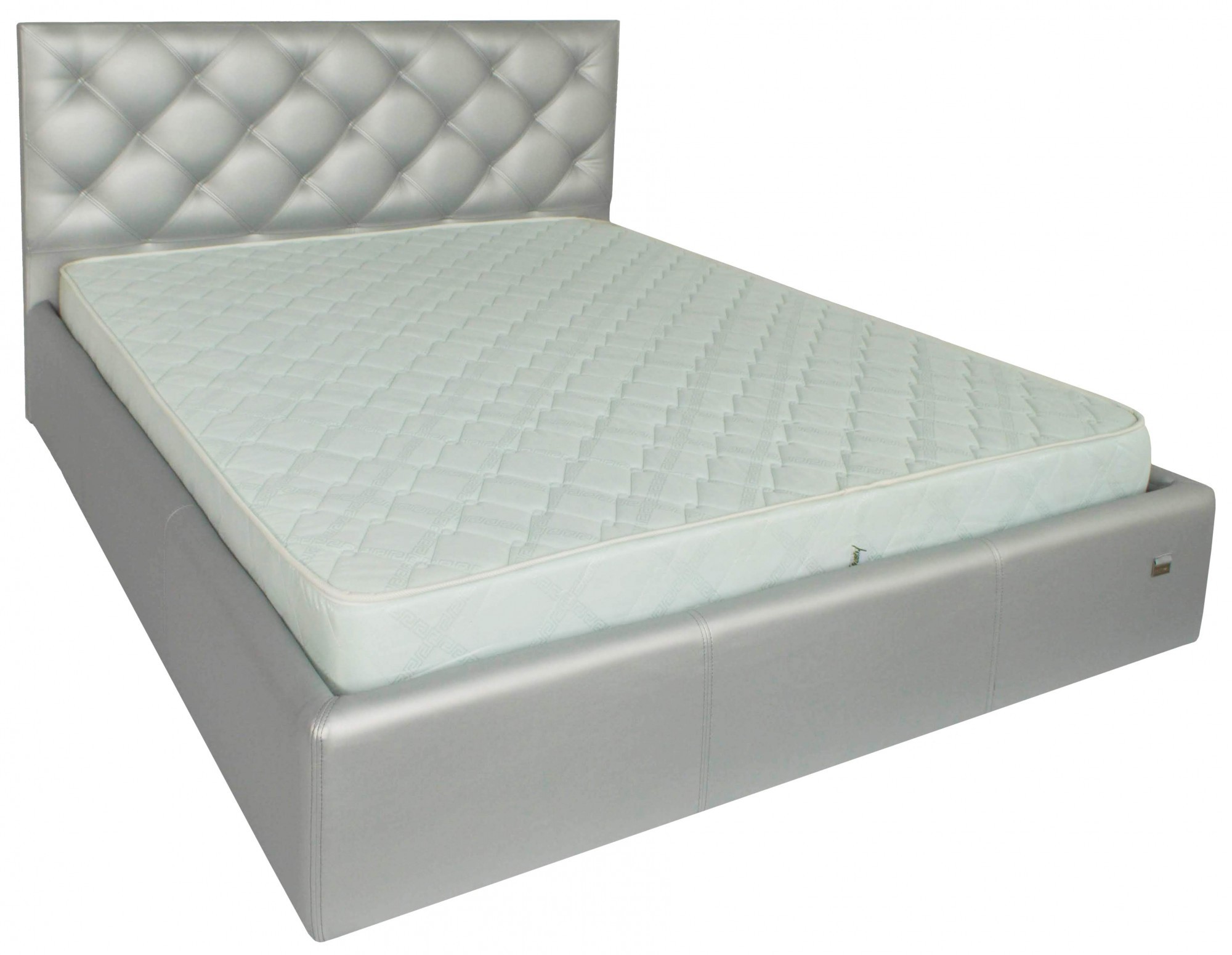 Кровать Bristol Standart Zeus Deluxe Silver 120х200 см Серебристый
