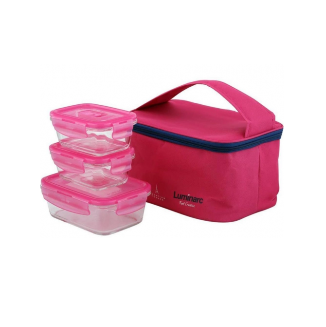 Набор контейнеров Luminarc PURE BOX ACTIVE P4498 с сумкой 3 шт. (1273402116)