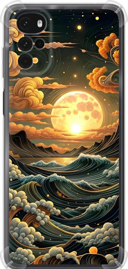 Чехол на Motorola G22 Арт волны (6332sp-2681-42517)
