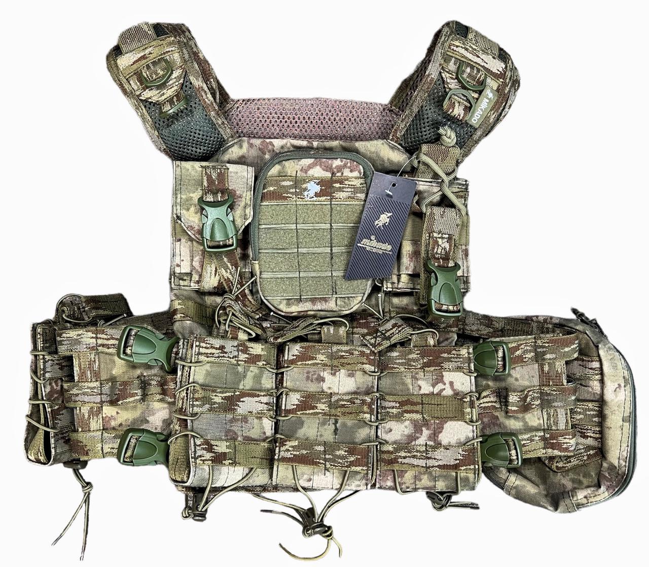 Плитоноска MIKADO plate carrier molle placard с оглавлением Камуфляж (1715216815)