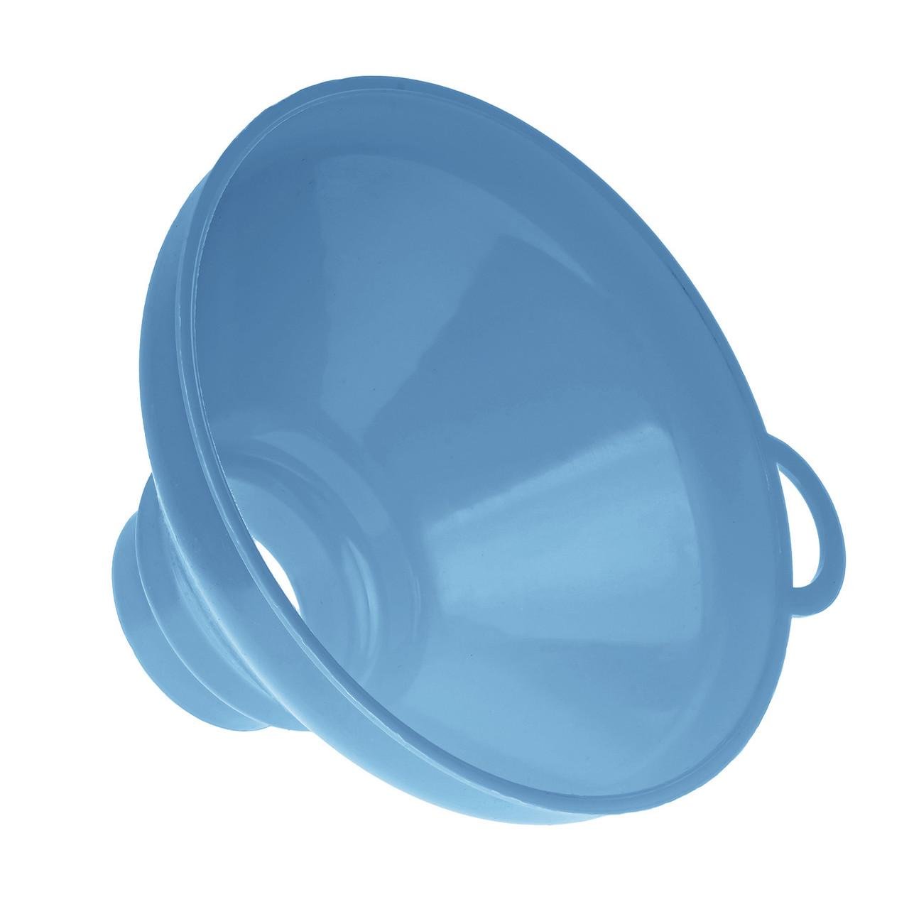 Воронка пластикова Ø 15,5 см з широким горлом на банку Блакитний (1900613702) - фото 4