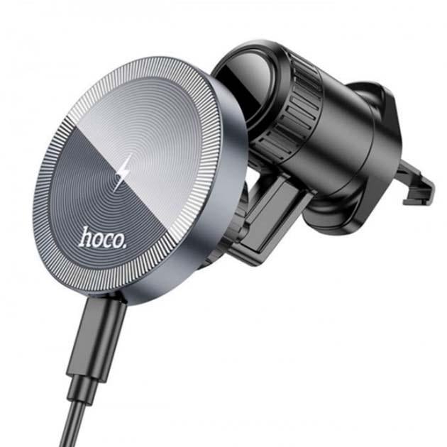 Держатель для телефона автомобильный Hoco HW6 с беспроводной зарядкой (18782687)
