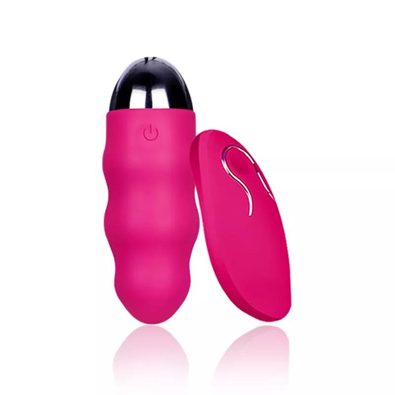 Виброяйце с пультом ДУ USB Розовый (pink_EG04)
