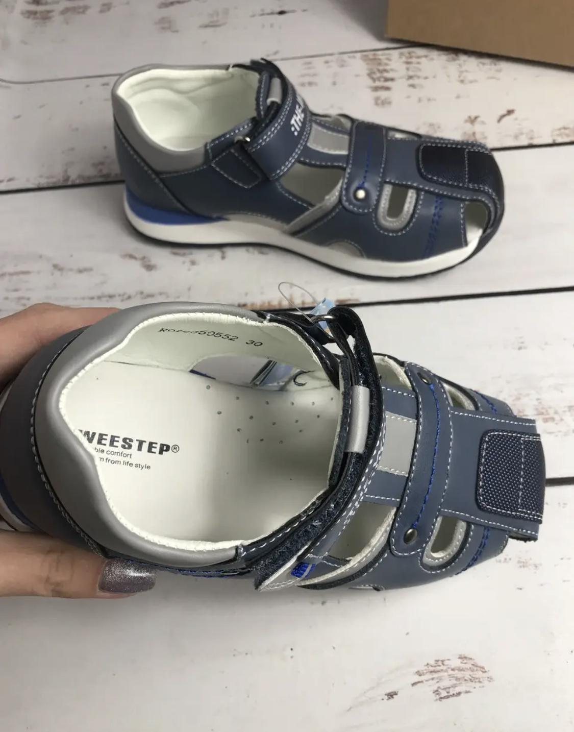 Босоніжки для хлопчика Weestep р. 31 20 см Темно-синій (548) - фото 4