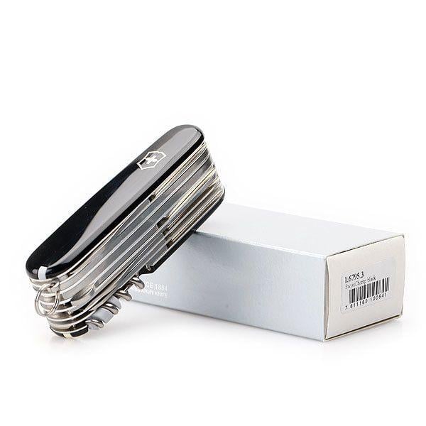 Комплект ніж швейцарський Victorinox SwissChamp та чохол з ліхтариком Black (1.6795.3) - фото 6