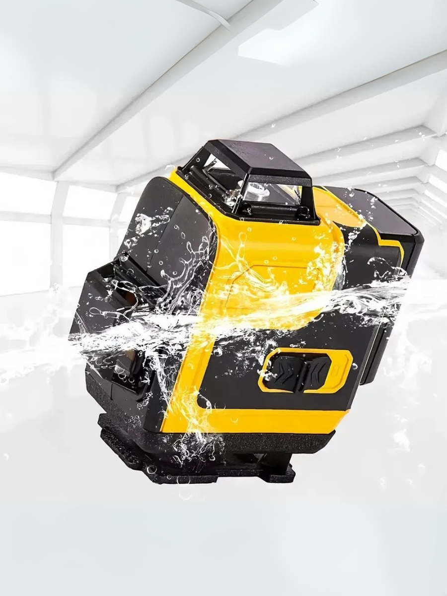 Лазерный нивелир аккумуляторный 3D-4D 3,7V 5AH 16-линейный с зеленым лучом и аксессуарами Желтый (9044972798) - фото 9 Лазерный нивелир аккумуляторный 3D-4D 3,7V 5AH 16-линейный с зеленым лучом и аксессуарами Желтый (9044972798) - фото 9