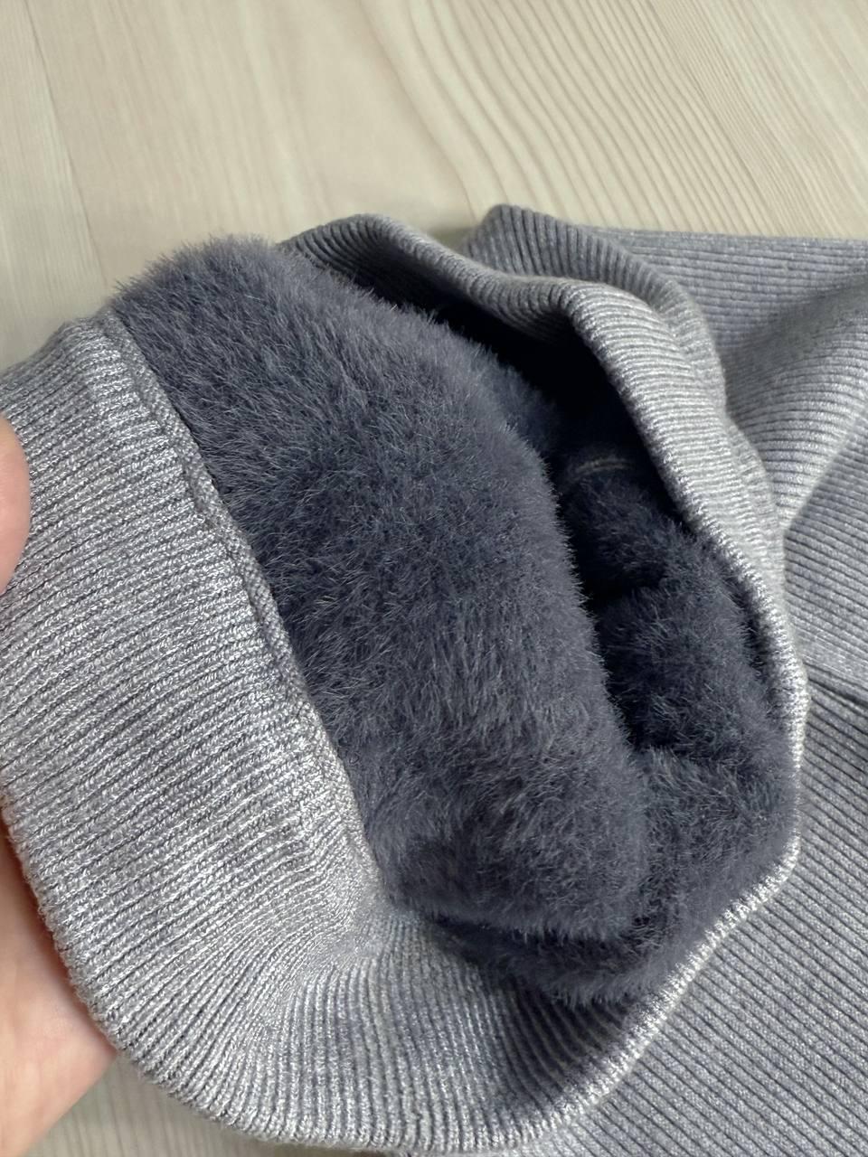 Лосини жіночі A-N 6126-6161 теплі в рубчик на хутрі ангори OS Сірий (5587) - фото 8 Лосини жіночі A-N 6126-6161 теплі в рубчик на хутрі ангори OS Сірий (5587) - фото 8