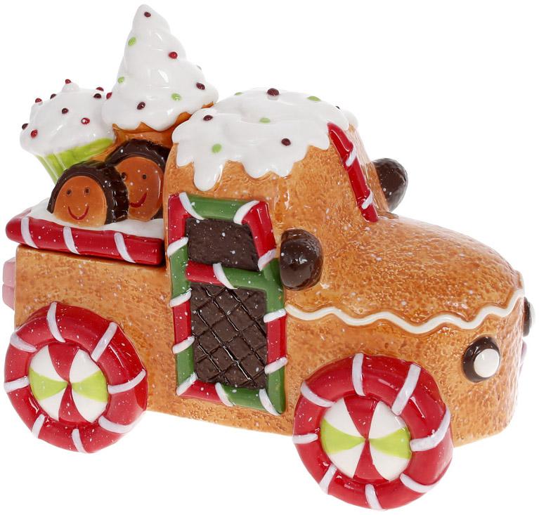 Банка для сладостей Пряничная Машинка 24х12х20 см 1,1 л керамика (BD-923-275)