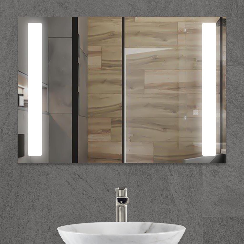 Зеркало L SR Фиджи с LED подсветкой 750х750 мм (11440584)