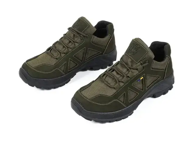 Кроссовки мужские демисезонные натуральный нубук р. 44 Хаки - фото 2 Кроссовки мужские демисезонные натуральный нубук р. 44 Хаки - фото 2