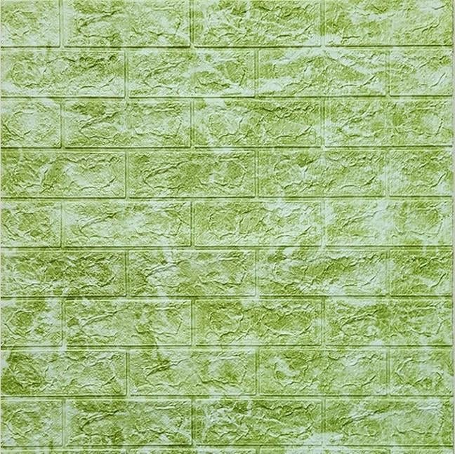 Самоклеючі 3D панелі Sticker Wall самоклейка 700х770х5 мм під цеглу Deep Green