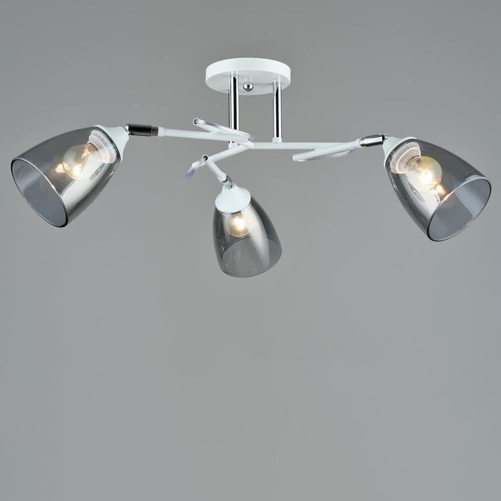 Потолочная люстра Lighthouse SRS-19702/3 WT/CH с поворотным механизмом Белый/Хром