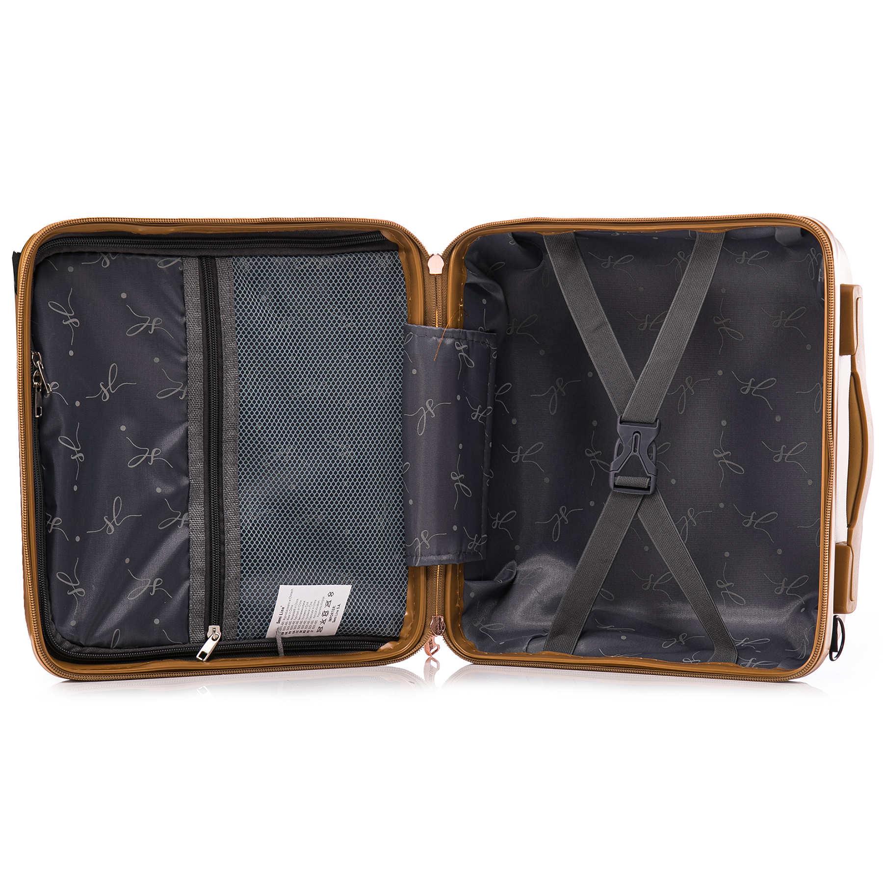 Бьюті-кейс SEMI LINE 16L Gold (T5667-1) - фото 2 Бьюті-кейс SEMI LINE 16L Gold (T5667-1) - фото 2