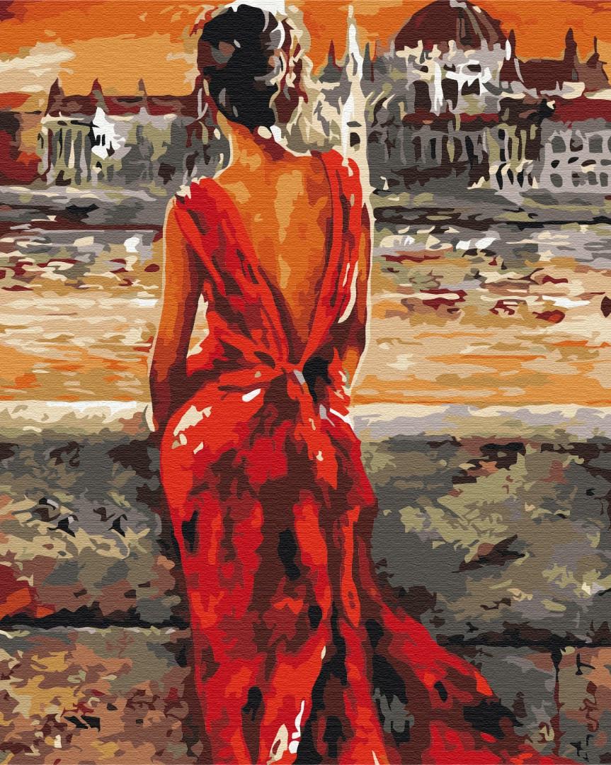 Картина по номерам Brushme BS52664 Леди в красном 40х50 см (1763599663) Картина по номерам Brushme BS52664 Леди в красном 40х50 см (1763599663)