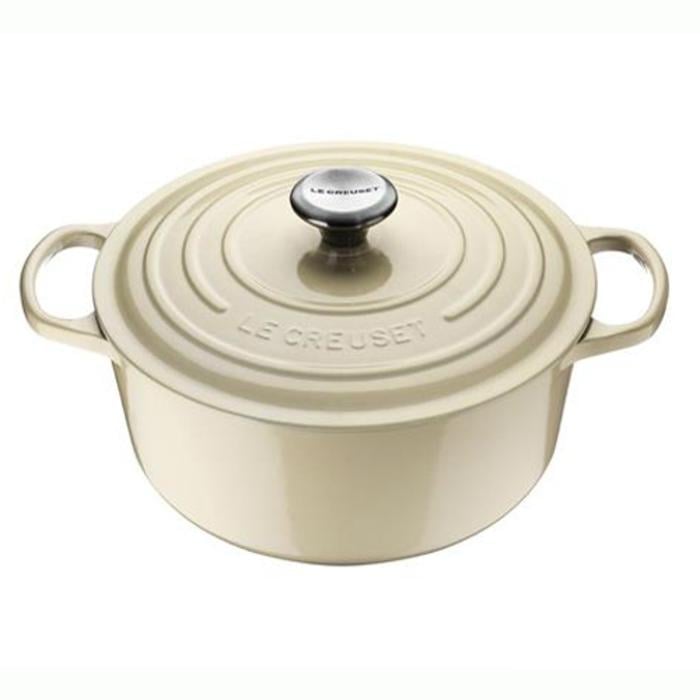 Кастрюля жаропрочная Le Creuset с крышкой 18 см 1,8 л Перловый
