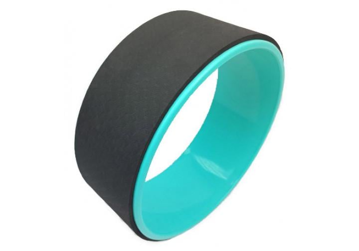 Колесо для йоги EasyFit TPE 33 см Черно-мятный (EF-1824-BkM)