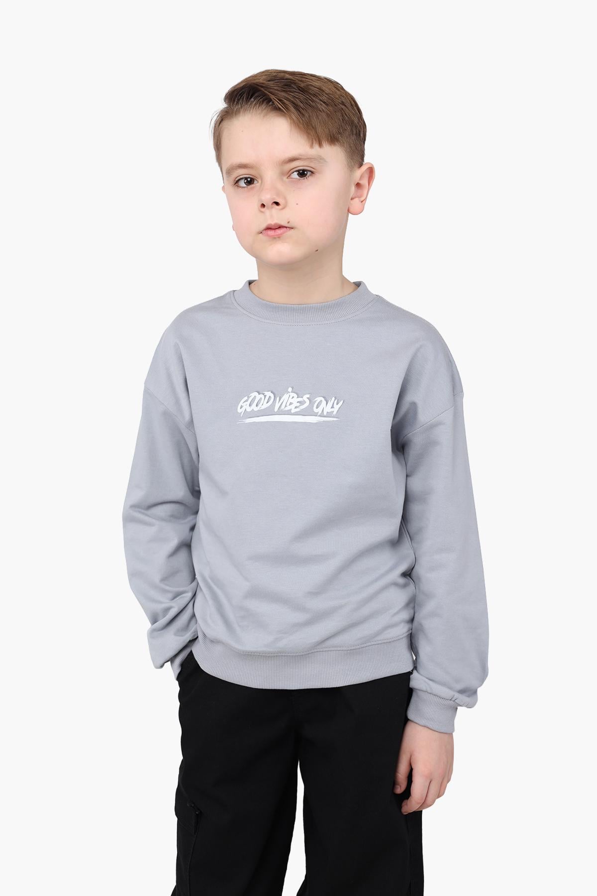 Свитшот для мальчика 152 см Серый (ЦБ-00290806)