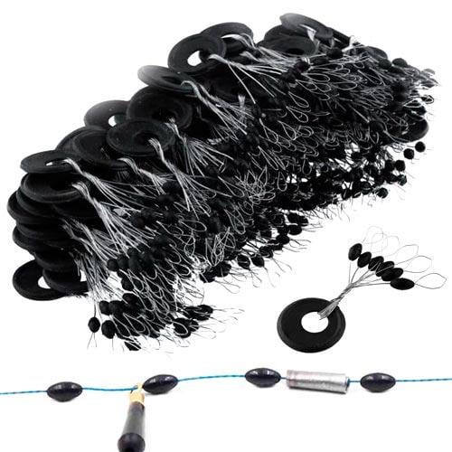 Стопор для ковзного поплавка рибальський на волосінь 600 шт. Black (313039) Стопор для ковзного поплавка рибальський на волосінь 600 шт. Black (313039)