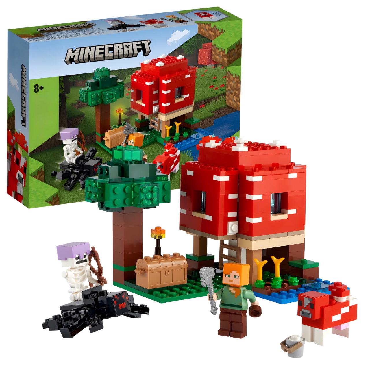 Конструктор дитячий Minecraft Грибний дім 272 дет. (91179)