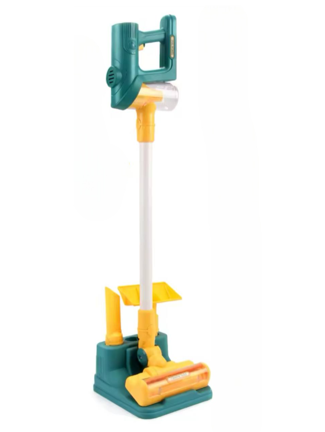 Дитячий ігровий пилосос Fun Game з насадками Зелено-помаранчовий (137-11-21)