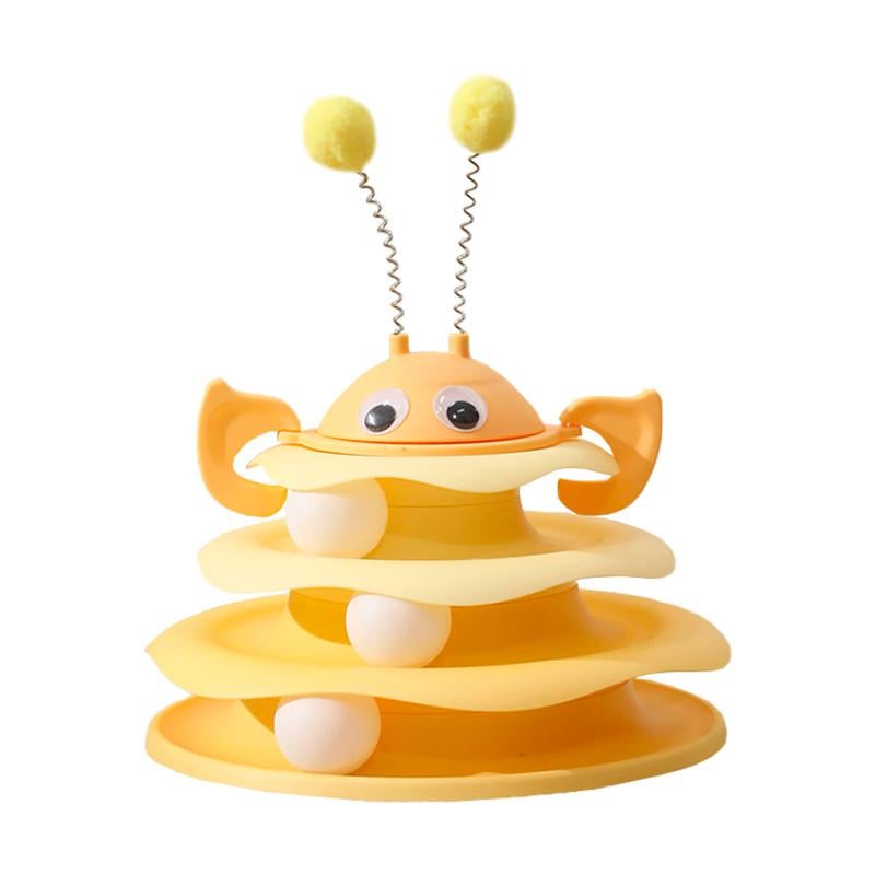 Игрушка для котов интеллектуальная Chaokupet 079906 Башня 3-уровневая Желтый (31457497) Игрушка для котов интеллектуальная Chaokupet 079906 Башня 3-уровневая Желтый (31457497)