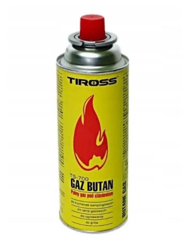 Балон газовий для туристичних плит Tiross TS-700 з клапаном CRV 227 г 400 мл (2000005)