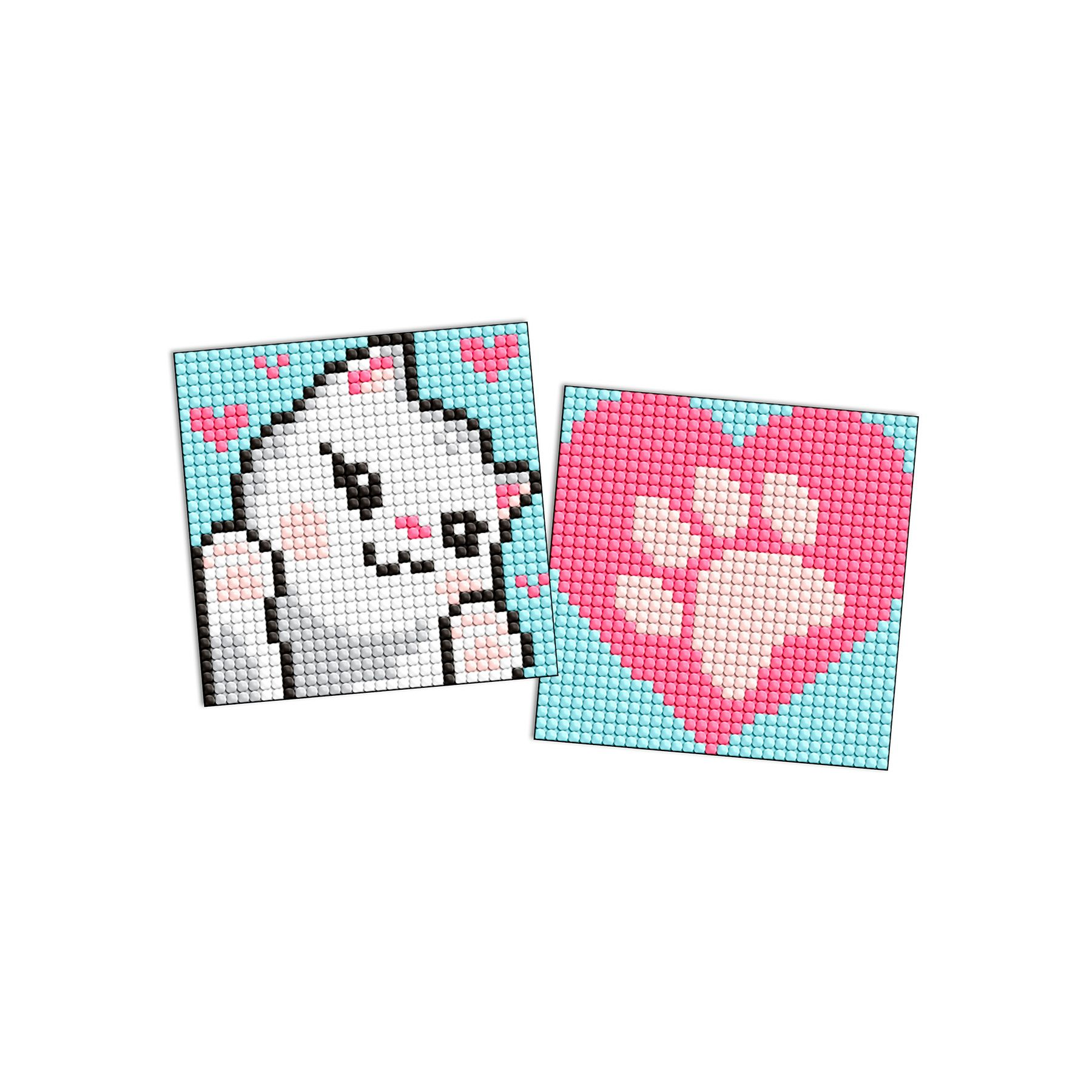 Алмазная мозаика Ideyka Белые лапки 9х9 см (VM-127-A-330)