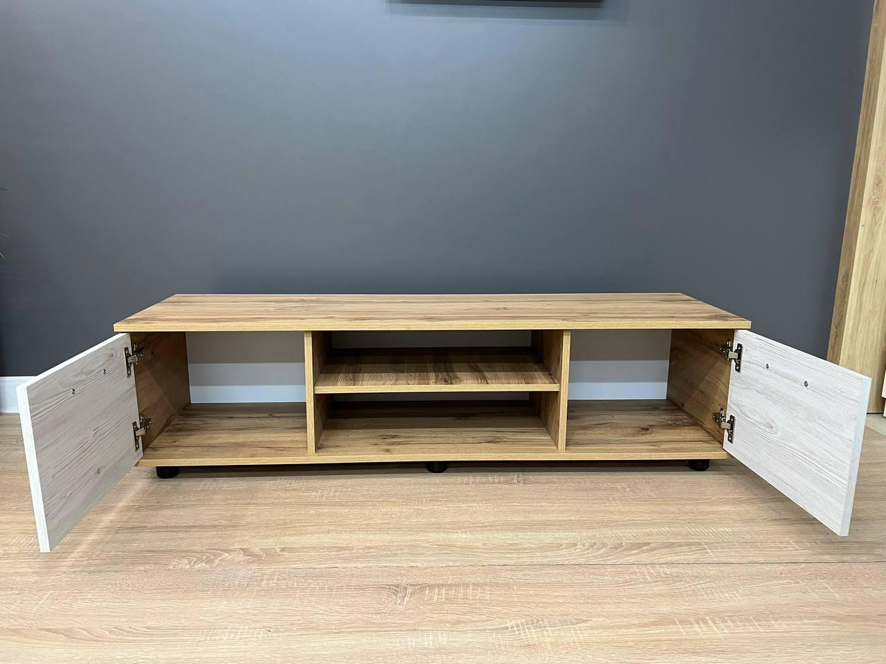 Тумба под телевизор Smart 1390х400х380 мм Дуб Аппалачи/Аляска - фото 6 Тумба под телевизор Smart 1390х400х380 мм Дуб Аппалачи/Аляска - фото 6