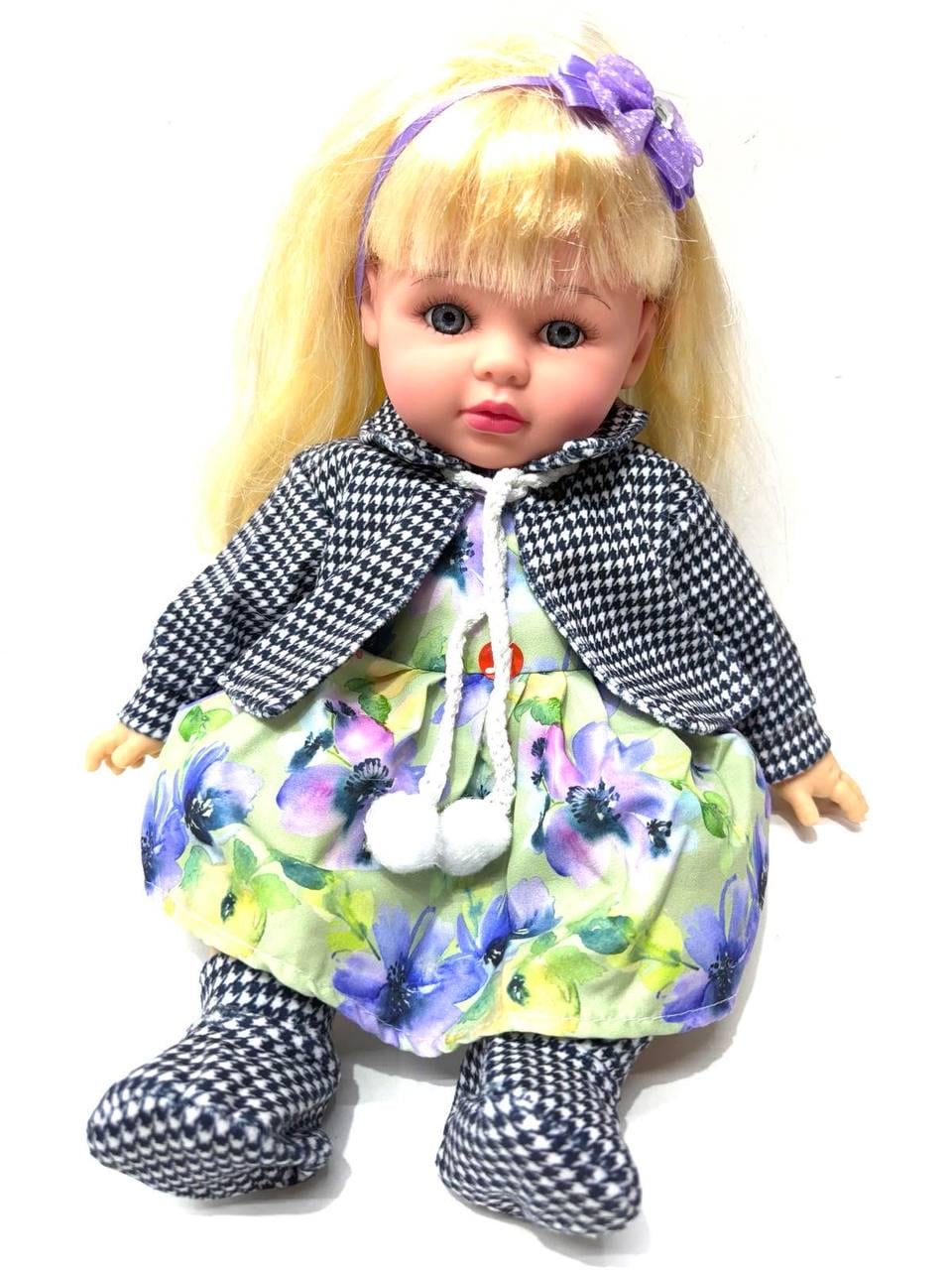 Кукла мягконабивная Мелания Вид 2 со звуковыми эффектами 5 песен украинский язык 39 см (M 5916 I UA)