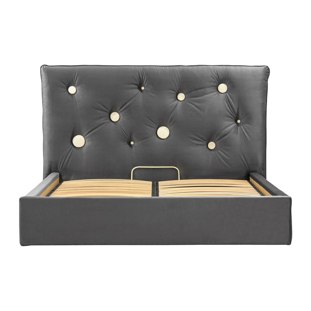 Кровать Richman Vincent VIP Beatrice 47 140х200 см Темно-серый (new_bad_rich0032)