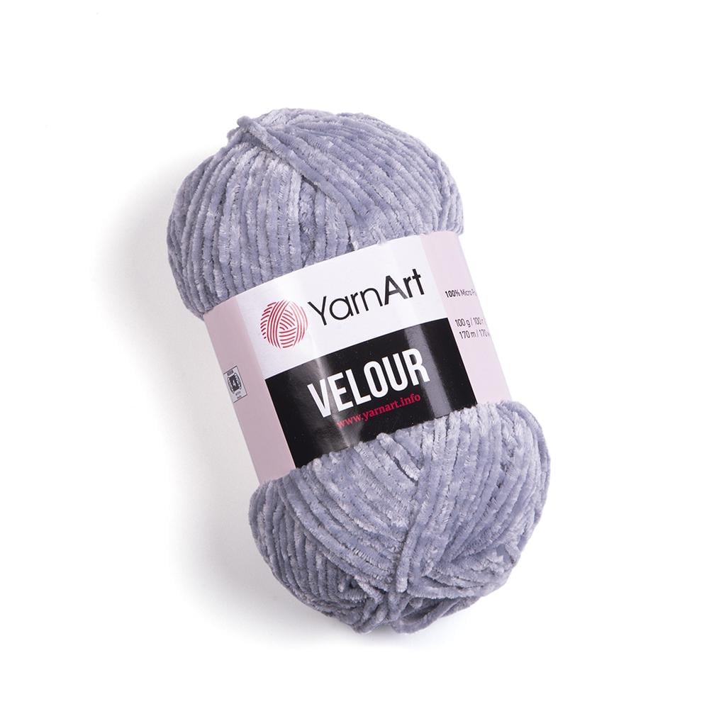 Пряжа велюровая YarnArt Velour 867 серый (2427)