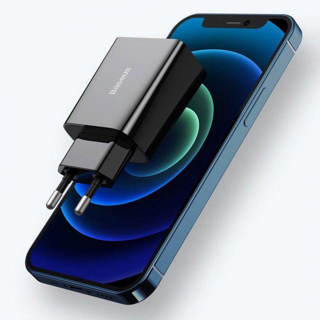 Зарядное устройство Baseus 20W Speed Mini Quick Charger 3.0 Power Delivery 3.0 1Type-C 3A Black (CCFS-SN01) - фото 10 Зарядное устройство Baseus 20W Speed Mini Quick Charger 3.0 Power Delivery 3.0 1Type-C 3A Black (CCFS-SN01) - фото 10