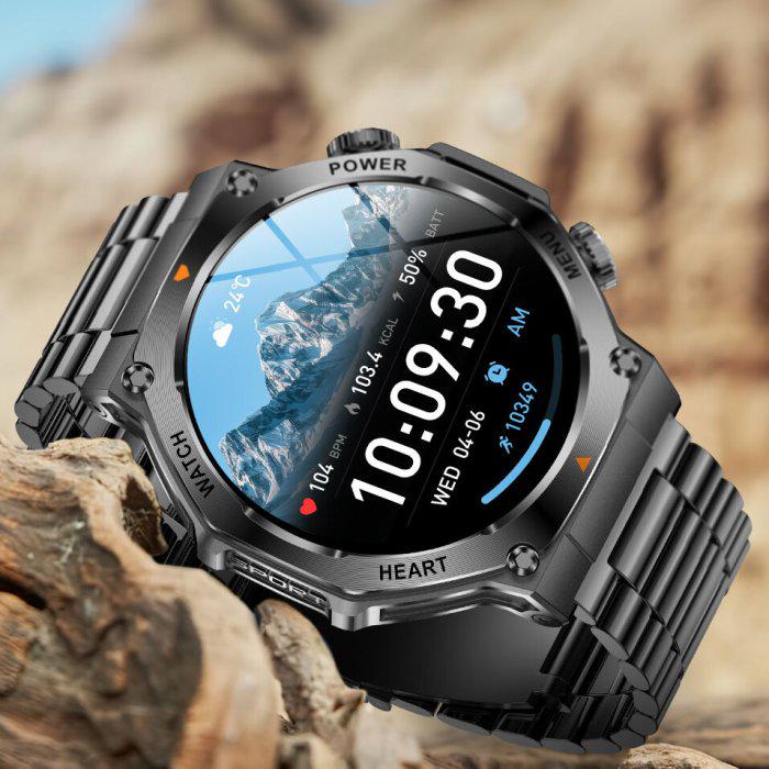 Смарт-годинник UWatch Smart Mevaden Ultra Black Steel з ремінцями 2 шт. (2043) - фото 4 Смарт-годинник UWatch Smart Mevaden Ultra Black Steel з ремінцями 2 шт. (2043) - фото 4