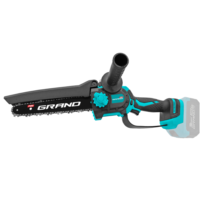 Пила цепная аккумуляторная Grand АПЦ-20V/M8"-4 PRO с телескопической штангой BRUSHLESS (15169241) Пила цепная аккумуляторная Grand АПЦ-20V/M8"-4 PRO с телескопической штангой BRUSHLESS (15169241)