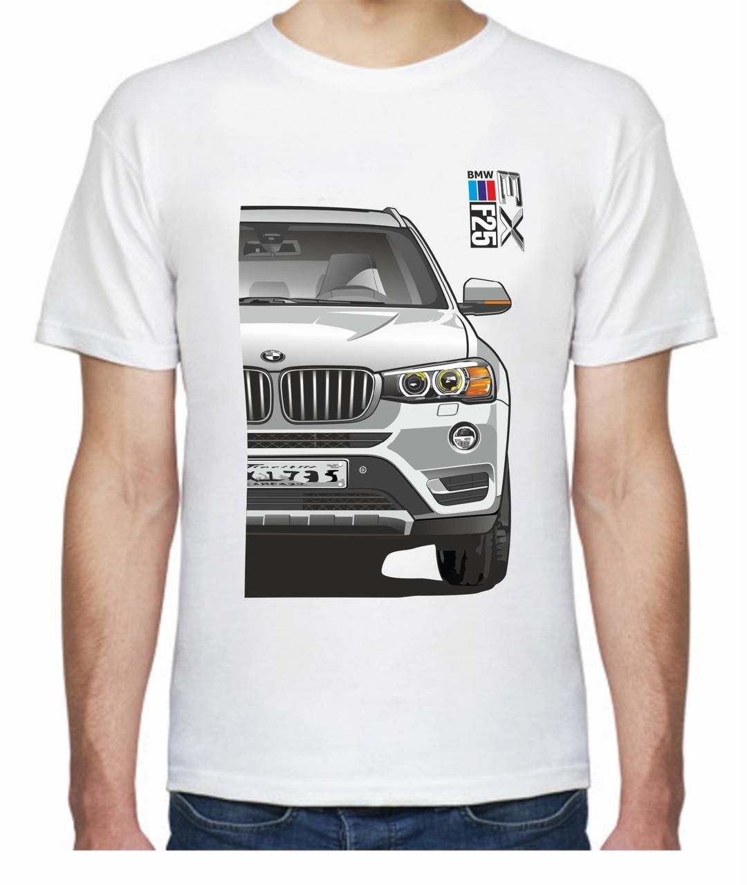 Футболка мужская Avtolife BMW X3 F25 Stock F 105425 XL Белый (2494944291)