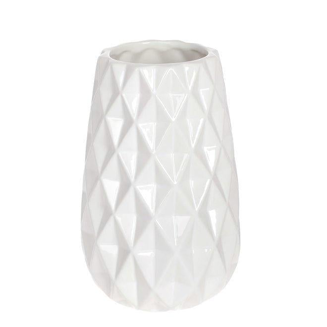Ваза керамическая Flora Гретта 23 см Белый (32620)