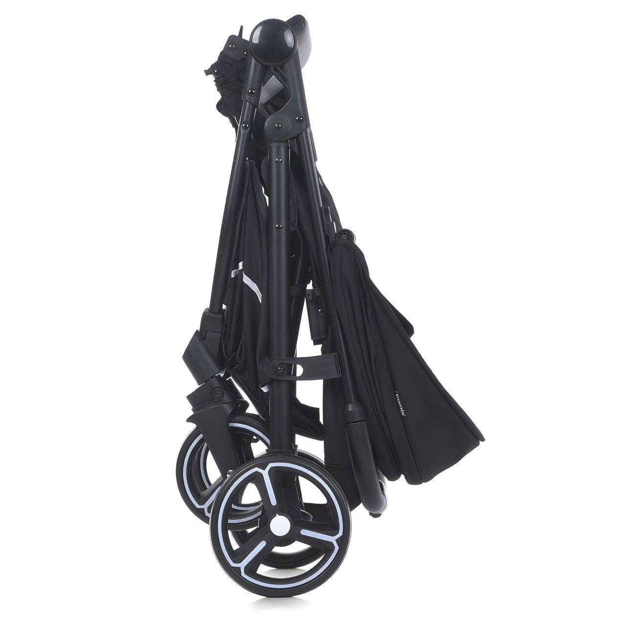 Коляска-книжка прогулочная Bambi M 4249-2 максимальная нагрузка до 25 кг Black Matt (24041462) - фото 8