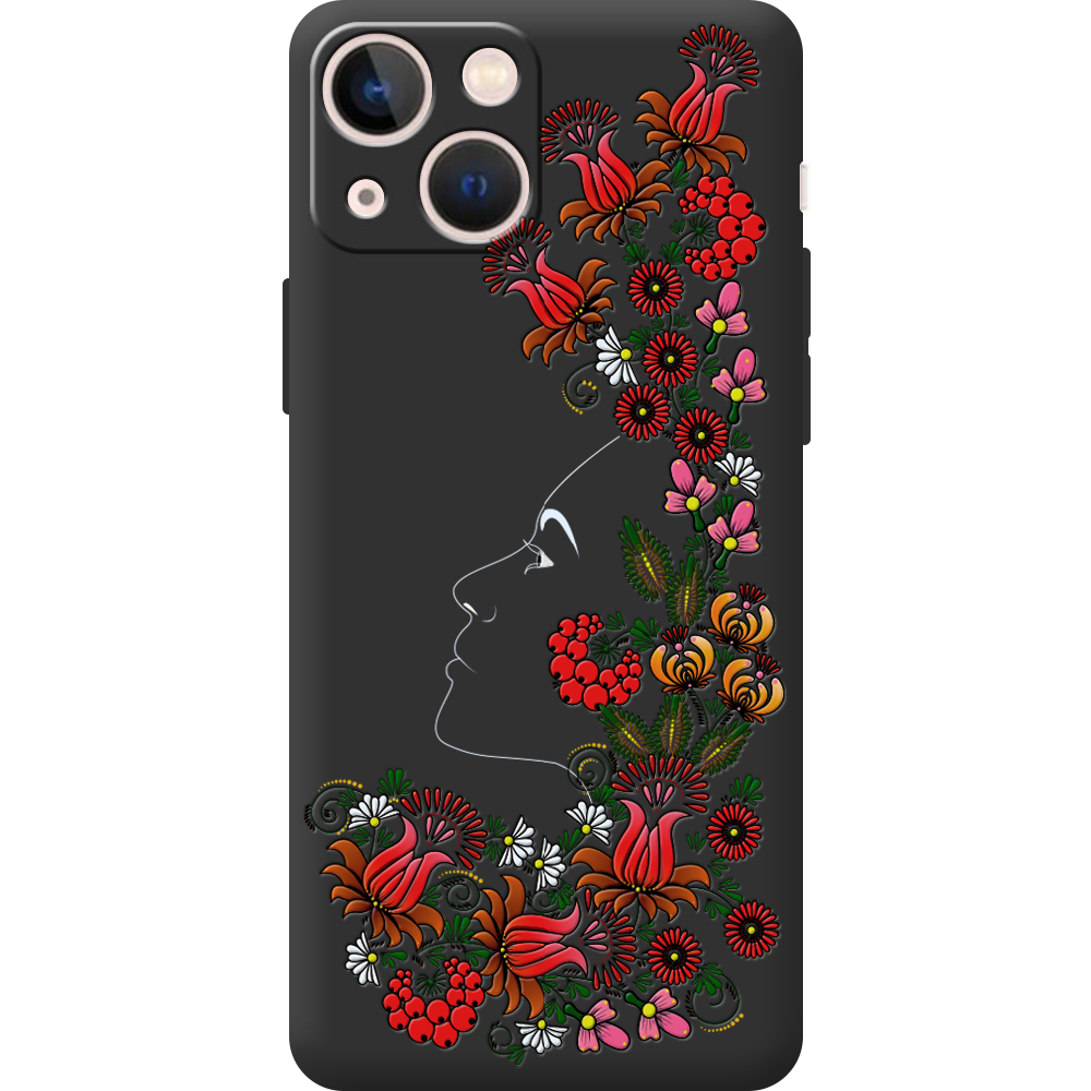 Чохол BoxFace iPhone 13 mini 3D Ukrainian Muse Чорний силікон (43839-bk64-44566)