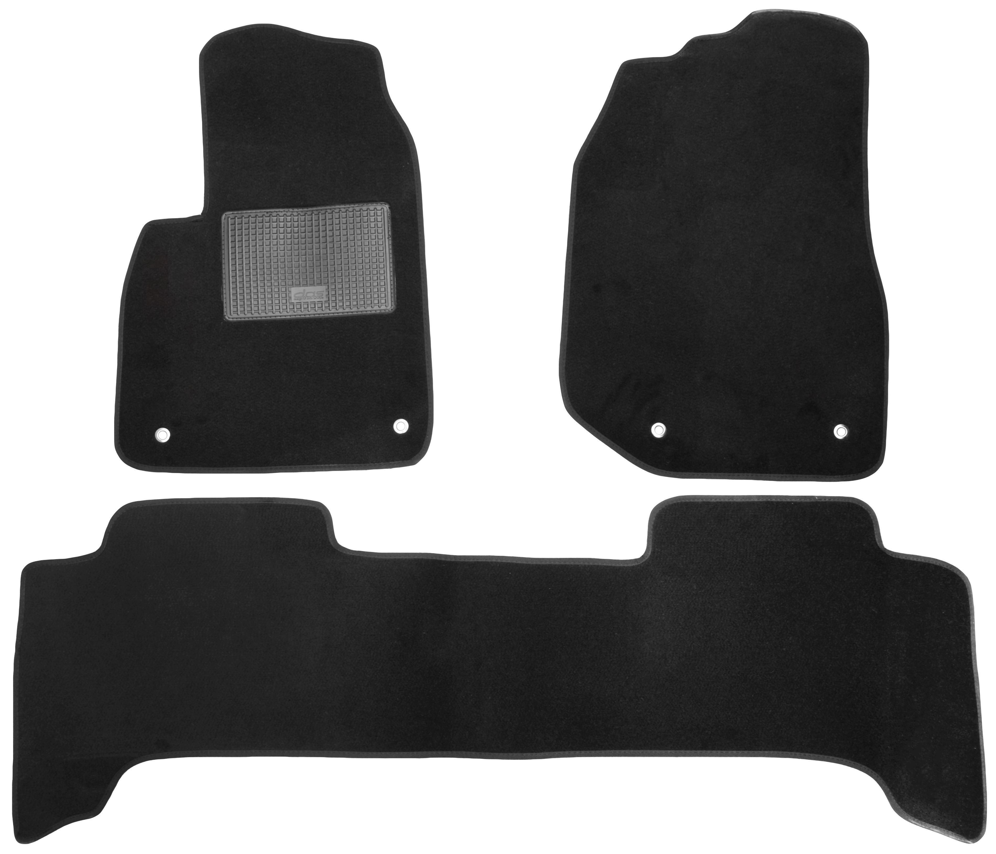 Коврики в салон для Toyota Land Cruiser 100 '98-07 текстильные Черный (21298)