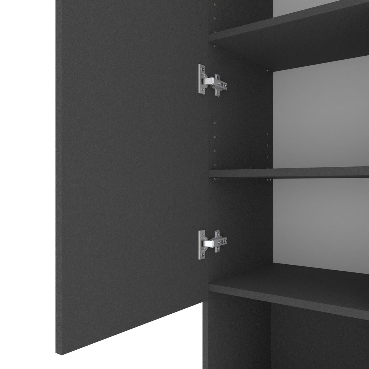 ᐉ Пенал Metkas Home B003U ЛДСП 400x350x2130 мм Антрацитовый