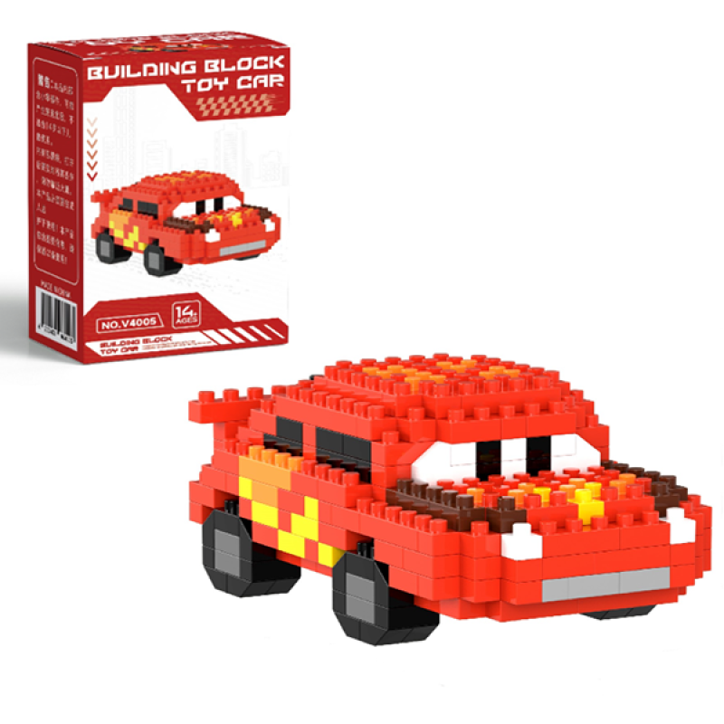 Конструктор фігурка BRICKS пікселі Машинка Молнія 283 деталей (V4005)